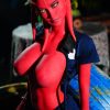 160cm Red Skin Monster Fantasy Sex Doll+Extra 2nd Head