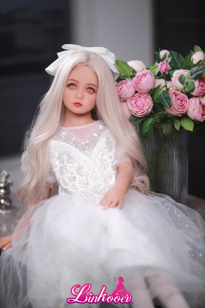 115cm White Hair Lovely Girl Linkooer Young Sex Doll (14)