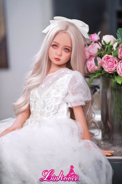 115cm White Hair Lovely Girl Linkooer Young Sex Doll (2)