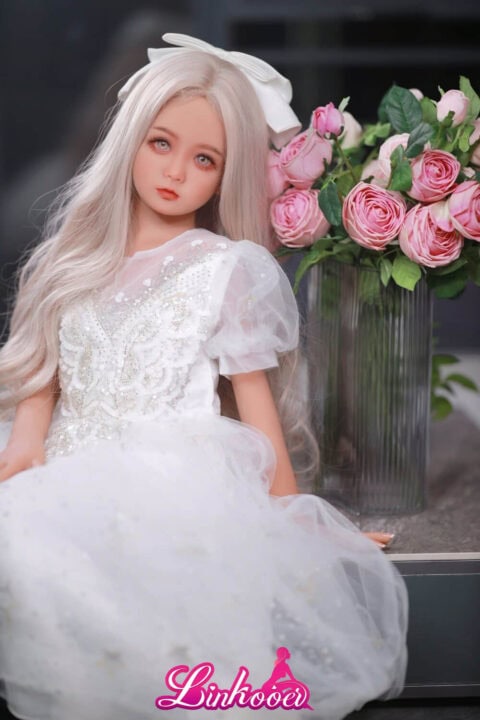 115cm White Hair Lovely Girl Linkooer Young Sex Doll (3)