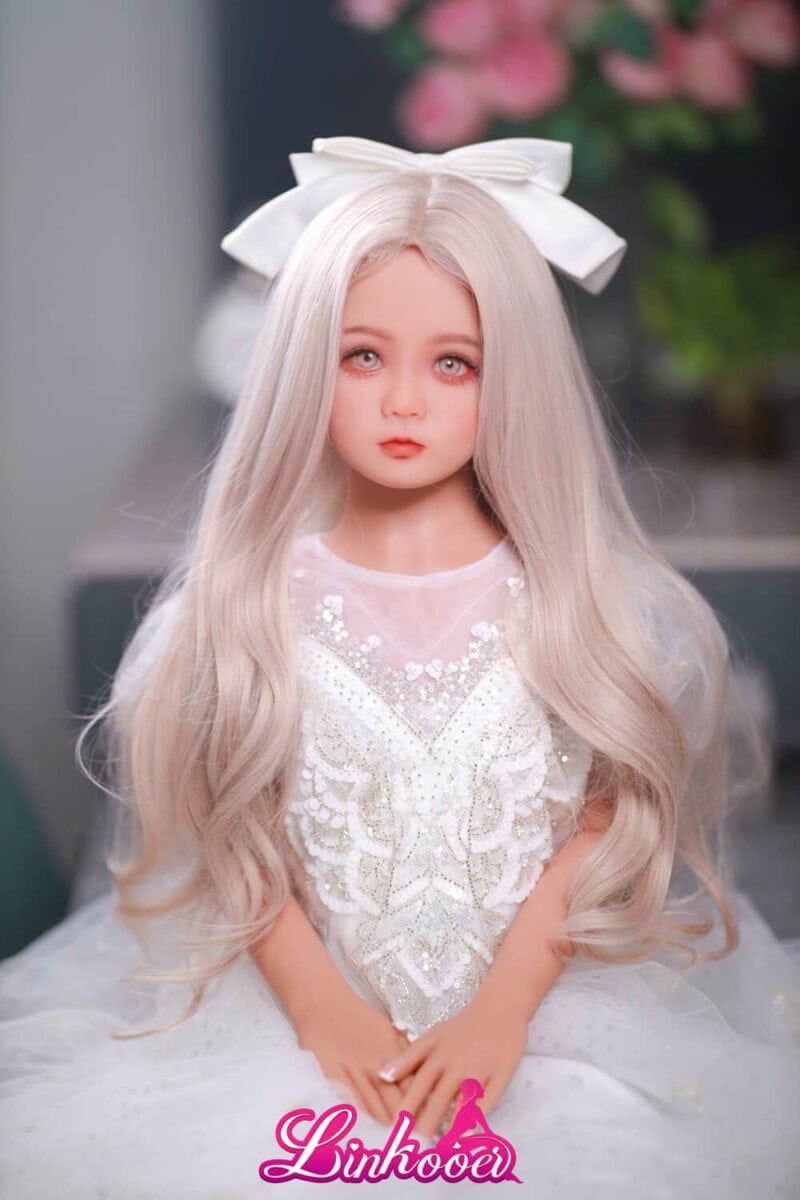 115cm White Hair Lovely Girl Linkooer Young Sex Doll (5)