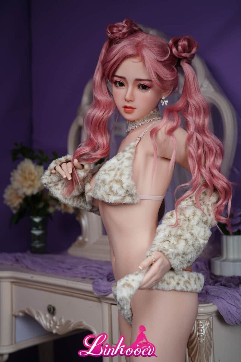 150cm Implanted Pink Hair Linkooer Silicone Love Doll (8)