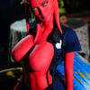 160cm Red Skin Alien Fantasy Sex Doll+Extra Head