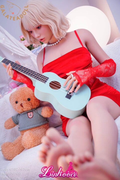 163CM Blonde Sweet Girl Linkooer Sex Doll (3)